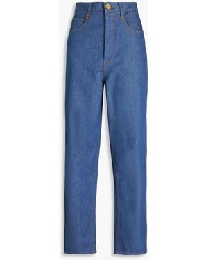 Zimmermann High-rise Barrel-leg Jeans - Blue