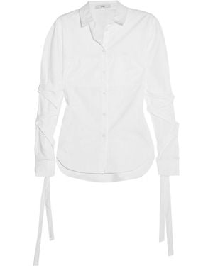 Tibi Cotton-Poplin Shirt - White
