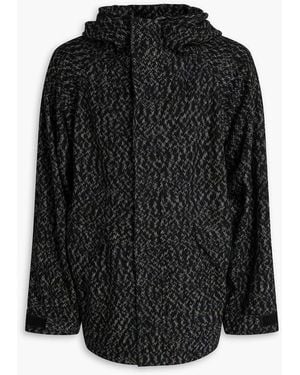 Missoni Jacquard-Knit Cotton-Blend Hooded Jacket - Black