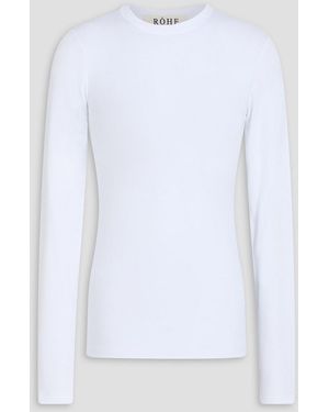 Rohe Stretch-Cotton Jersey Top - White