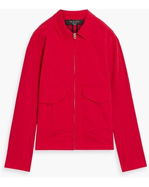 Rag & Bone Pump Paperweight Cotton-Blend Poplin Jacket - Red