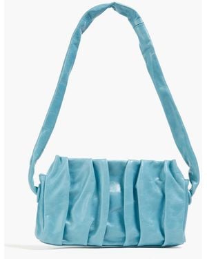 Elleme Schultertasche aus leder mit falten - Blau