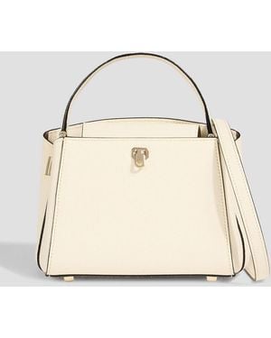 Valextra Brera Mini Pebbled-Leather Tote - Natural
