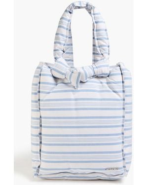 Jacquemus Tote bag "le cuscinu" aus baumwolle mit streifen - Grau