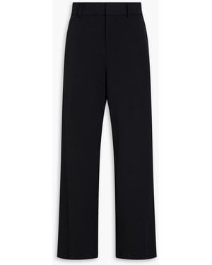 STAUD Prince Twill Wide-Leg Pants - Black