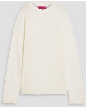 The Elder Statesman Cashmere And Cotton-Blend Jumper - Natural