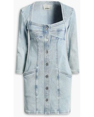 Isabel Marant Vona Denim Mini Dress - Blue