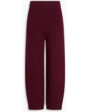 Theory Wool And Cashmere-Blend Tapered Trousers