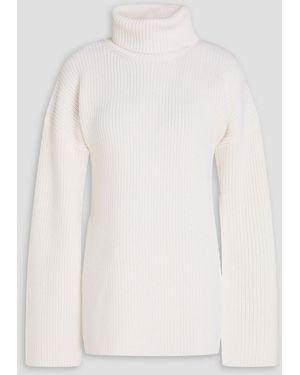 TOTEME Rollkragenpullover aus gerippter wolle - Natur