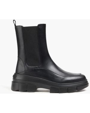 Stuart Weitzman Noho Leather Chelsea Boots - Black