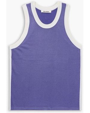 Wales Bonner Rio Knitted Tank Top - Purple
