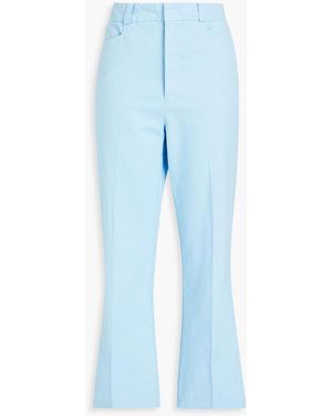 RE/DONE 70s Cotton-gaberdine Straight-leg Trousers - Blue