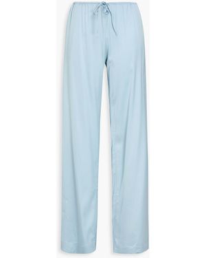 Jacquemus Satin Wide-leg Trousers - Blue