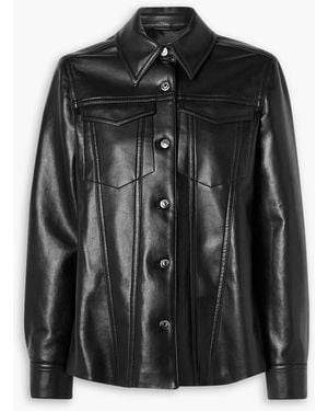 Nanushka Jacke "rocio" aus leder - Schwarz