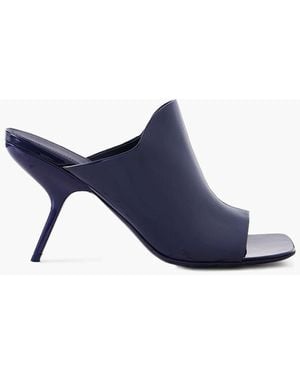 Ferragamo Era Patent-leather Mules - Blue