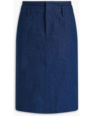 Vince Denim Pencil Skirt - Blue