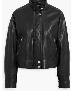 Weekend by Maxmara Angel Leather Jacket - Black