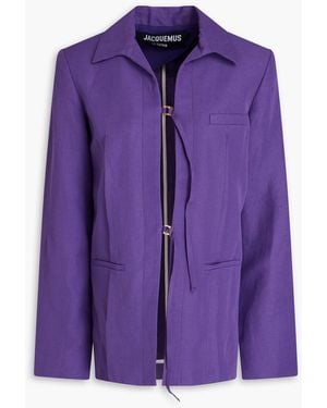 Jacquemus La veste amaro blazer aus twill - Lila