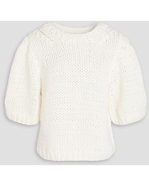 Tibi Pullover aus einer baumwollmischung - Natur