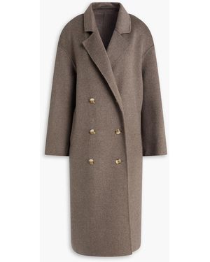 Loulou de Saison Borneo Double-Breasted Wool And Cashmere-Blend Coat - Brown