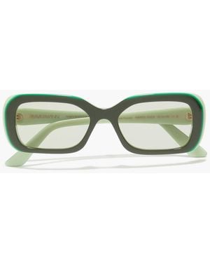 Zimmermann Rectangle-Frame Acetate Sunglasses - Green