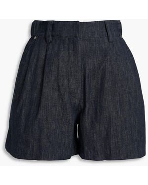 Brunello Cucinelli Bead-Embellished Denim Shorts - Blue
