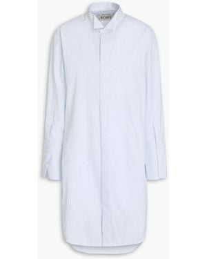 Rohe Striped Cotton-Poplin Shirt Dress - White