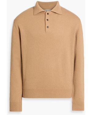 LE17SEPTEMBRE Knitted Polo Sweater - Natural