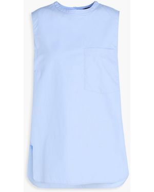 A.Emery Wolfe Cotton-poplin Top - Blue