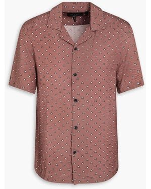 Rag & Bone Alan Printed Twill Shirt - Pink