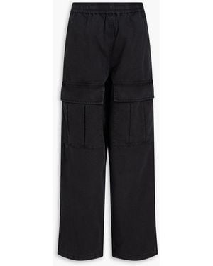 Acne Studios Cotton-Ripstop Cargo Trousers - Black