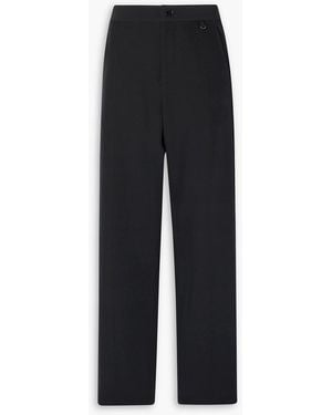 Commission Tennis Striped Stretch-crepe Track Pants - Black