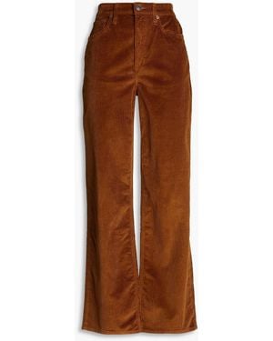 Rag & Bone Logan Cotton-blend Corduroy Wide-leg Pants - Brown