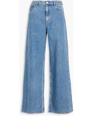 Theory High-Rise Wide-Leg Jeans - Blue