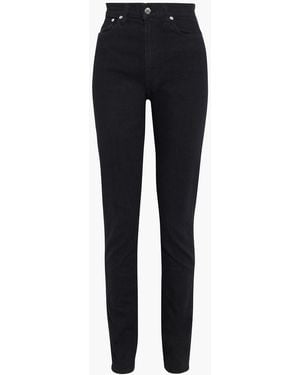 Helmut Lang Femme Hi Spikes High-Rise Skinny Jeans - Blue