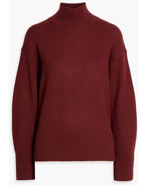 Vince Wool And Cashmere-Blend Turtleneck Sweater - Red