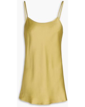 Victoria Beckham Open-back Satin-crepe Camisole - Yellow