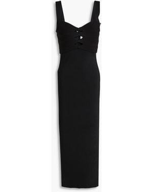 Hervé Léger Alessia Cutout Bandage Gown - Black