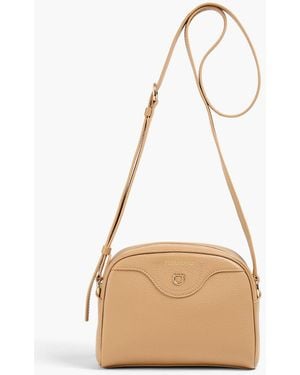Ferragamo Eram Pebbled-leather Cross-body Bag - Natural