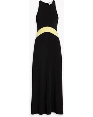 Solid & Striped The Jonati Stretch-Jersey Maxi Dress - Black