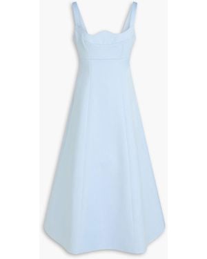 LEO LIN Odette Satin Midi Dress - Blue