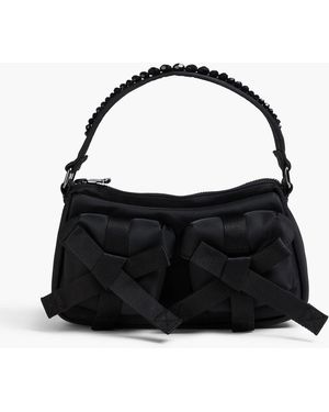Simone Rocha Embellished Bow-detailed Shell Shoulder Bag - Black