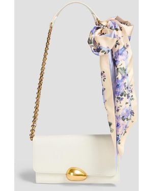 Zimmermann Bow-detailed Leather Shoulder Bag - White