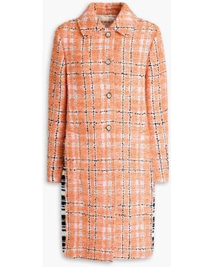 Marni Tel aus rippstrick und bouclé-tweed aus einer baumwollmischung - Orange