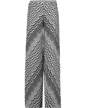 Missoni Crochet-Knit Wide-Leg Pants - Black