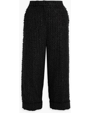 Thom Browne Cotton-blend Tweed Culottes - Black
