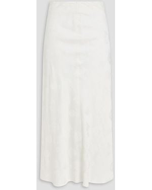Claudie Pierlot Fil Coupé Jacquard Midi Skirt - White