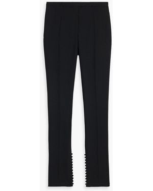 Dries Van Noten Crepe Straight-Leg Pants - Black