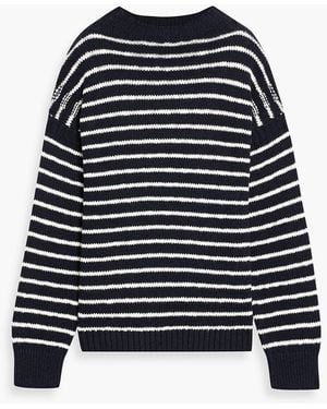 Alex Mill Harbor Striped Cotton Sweater - Blue