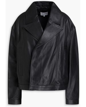 Loulou de Saison Kaipan Leather Biker Jacket - Black